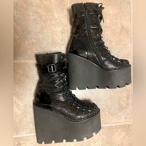 Midnight Rhinestone Traitor Boots